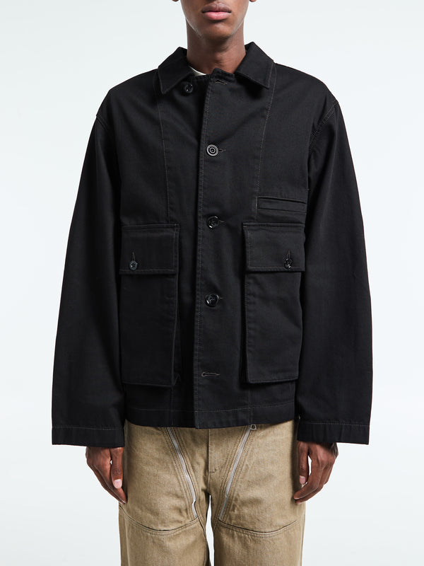 Stoy Boxy Jacket In Black