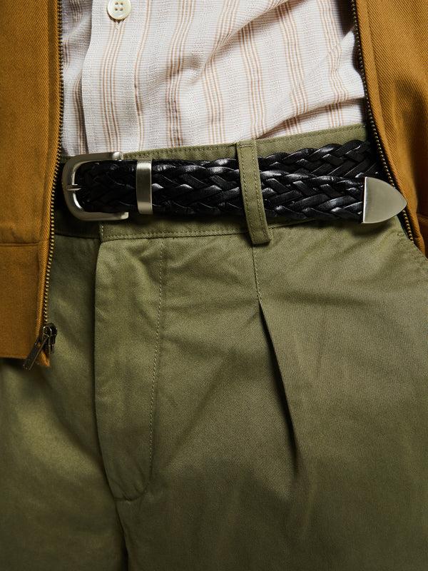 stoy Braided Belt in Black