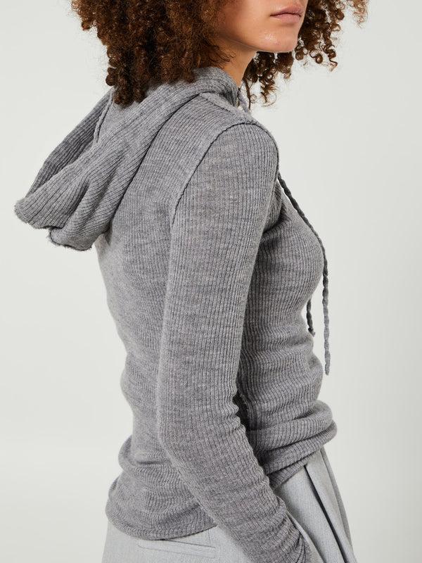 Stoy Brim Hoodie In Grey