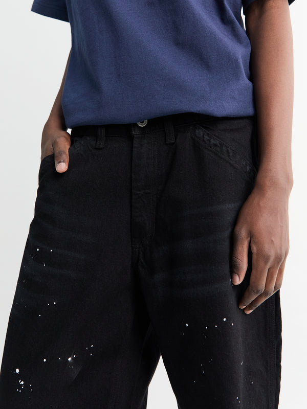 Stoy BW Washed Utility Pants In Black