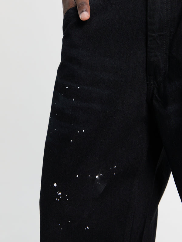 Stoy BW Washed Utility Pants In Black