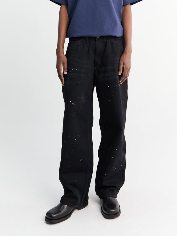 stoy BW Washed Utility Pants in Black