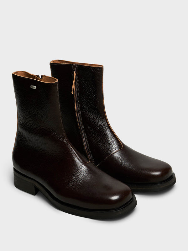 Stoy Camion Boots In Deep Americano Leather