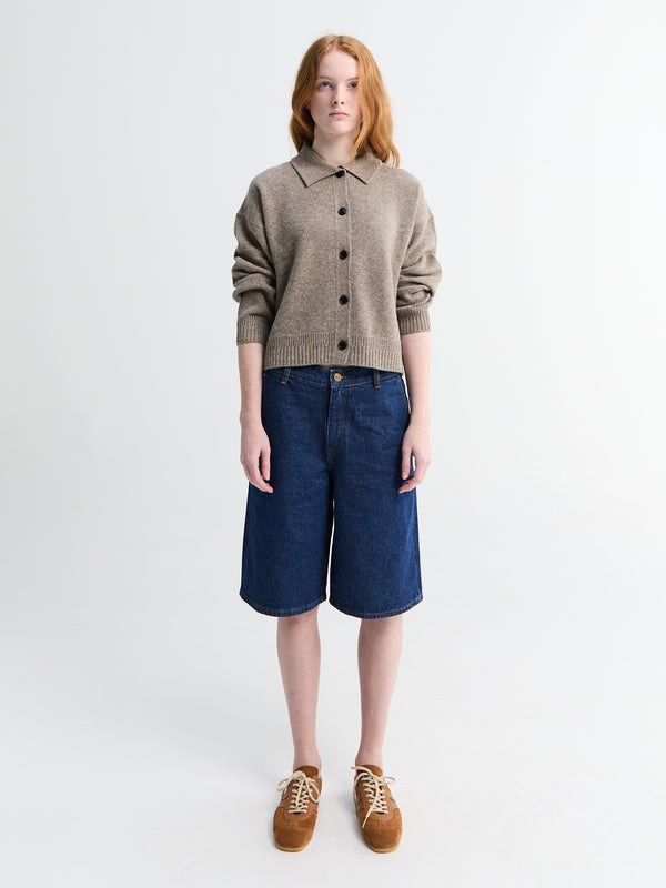 Stoy Carlo Denim Shorts In Mid Blue