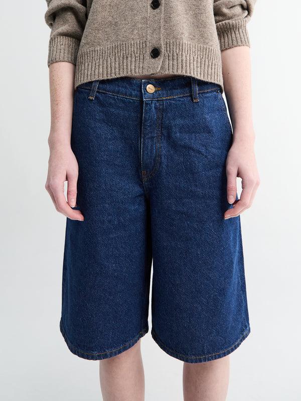 Stoy Carlo Denim Shorts In Mid Blue