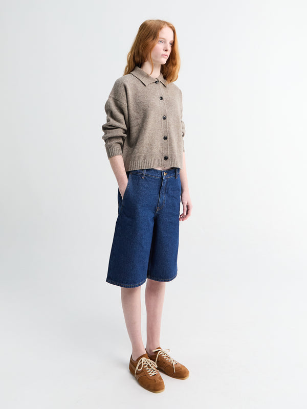 Stoy Carlo Denim Shorts In Mid Blue