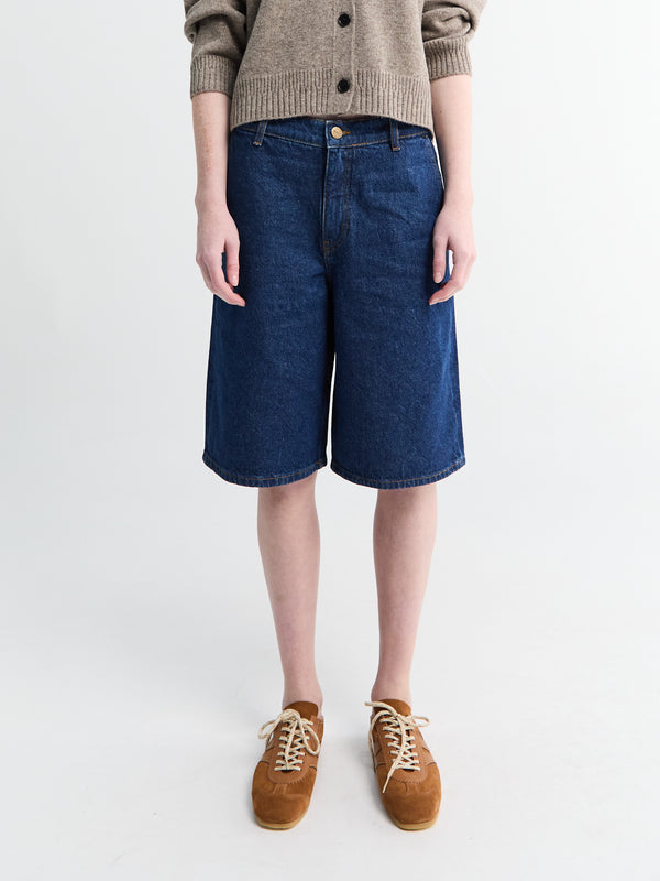 stoy Carlo Denim Shorts in Mid Blue