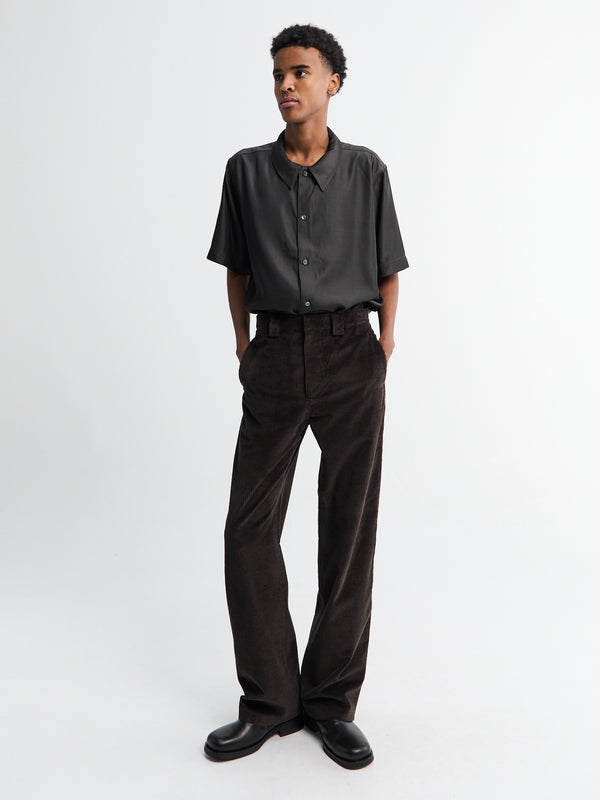 Stoy Cash Cord Night Trousers Ponto In Peat