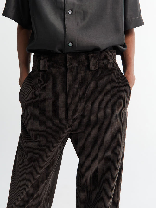Stoy Cash Cord Night Trousers Ponto In Peat