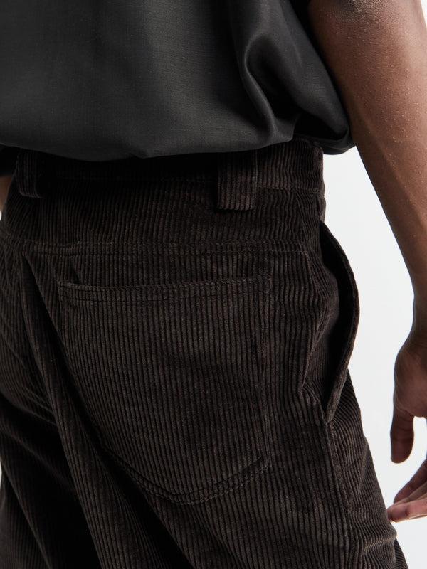 Stoy Cash Cord Night Trousers Ponto In Peat