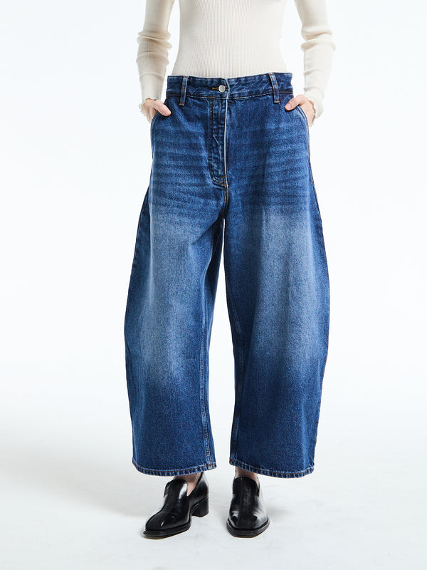 stoy Chalco Pants in Worn Wash Indigo