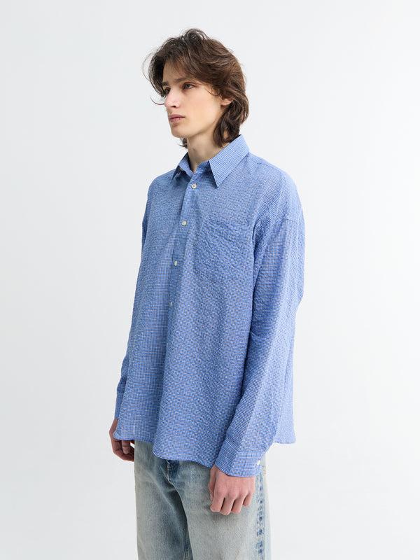 Stoy Check Stable Shirt In Blue