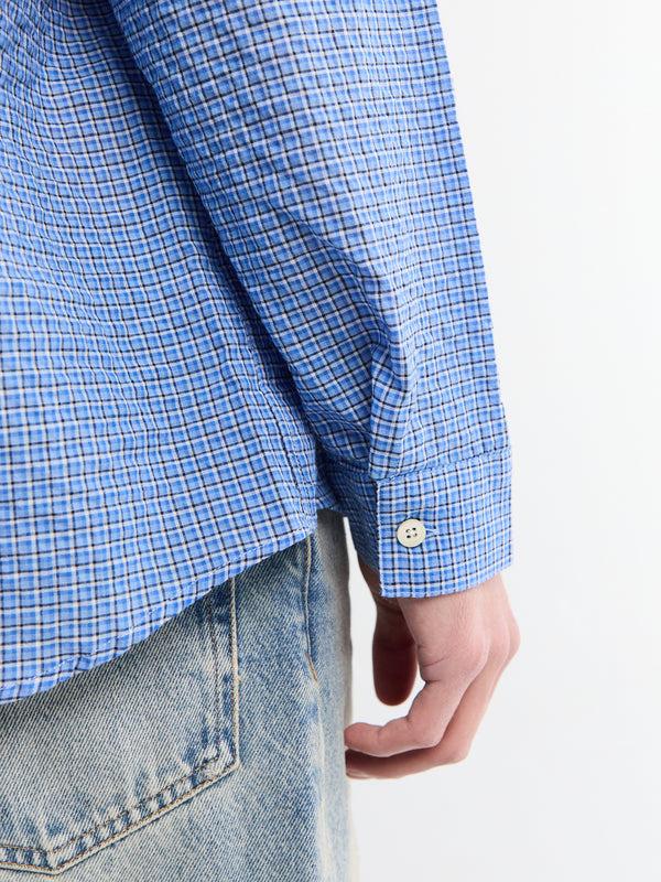 Stoy Check Stable Shirt In Blue