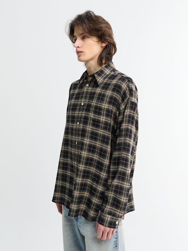 Stoy Checked Stable Shirt In Black
