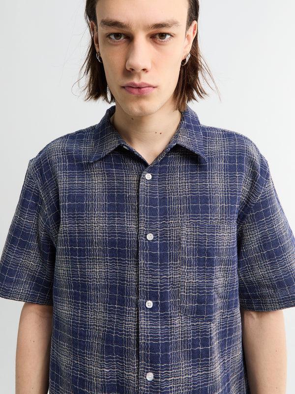 Stoy Checkered Shirt In Blue