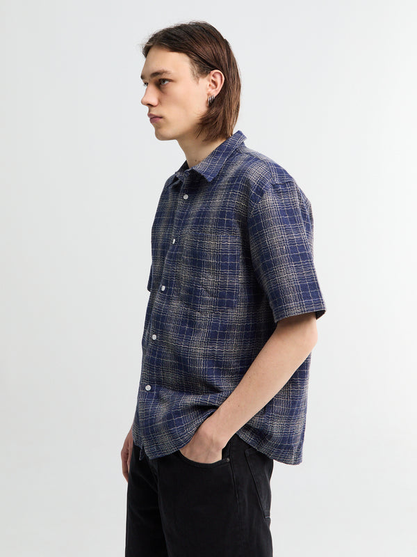 Stoy Checkered Shirt In Blue