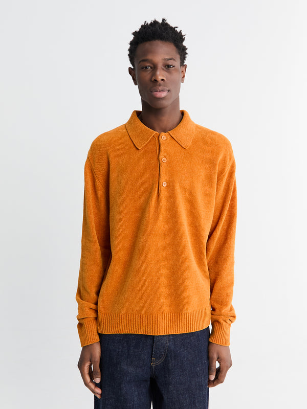 stoy Chenile Polo in Orange