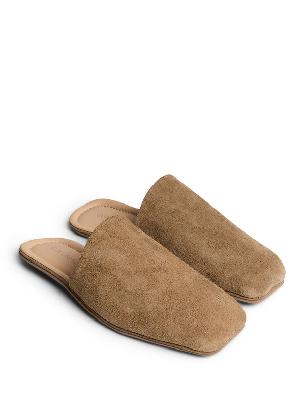 Stoy Cigarr Slipper In Cedar Speckled Suede