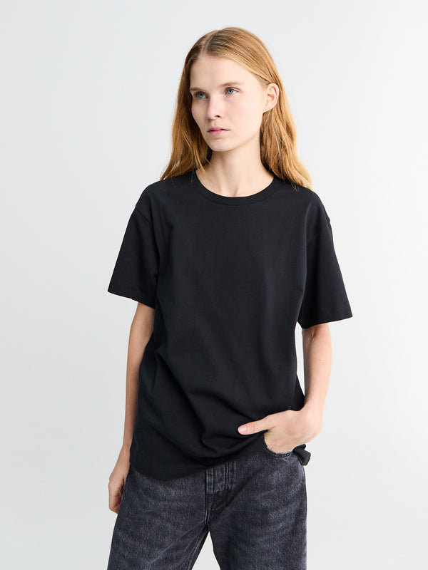 stoy Classic Circular Tee II in Black