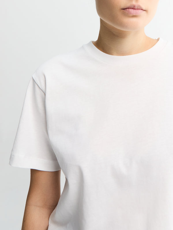 Stoy Classic Circular Tee In White