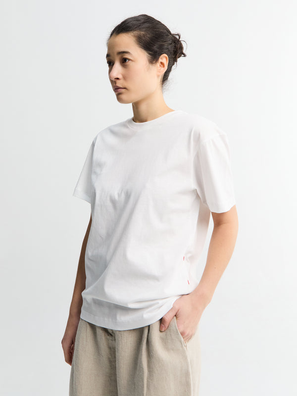 Stoy Classic Circular Tee In White