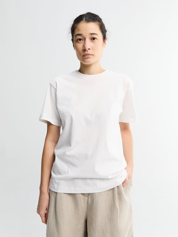 stoy Classic Circular Tee in White