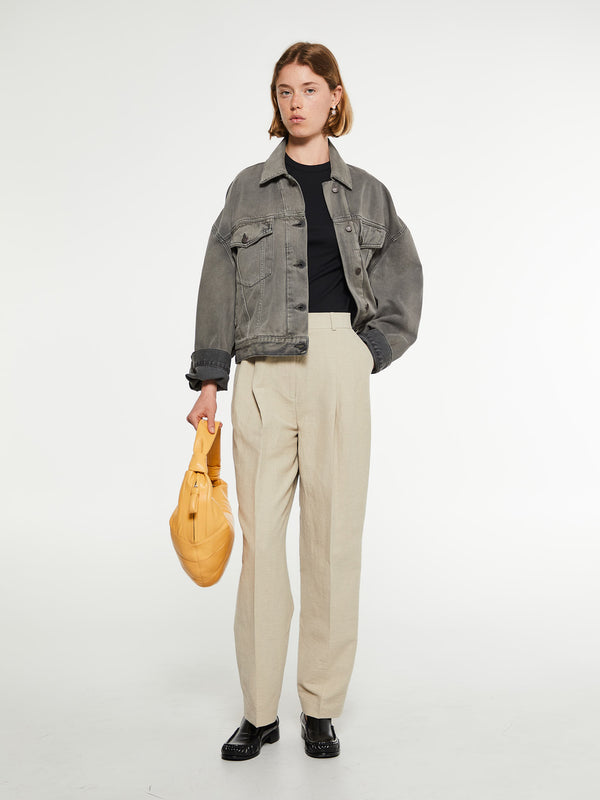 Stoy Classic Rib T-Shirt In Black