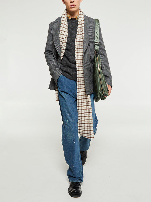 Stoy Classic Shetland Sweater In Oxford