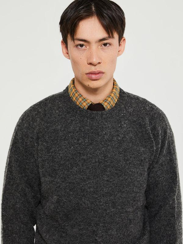 Stoy Classic Shetland Sweater In Oxford