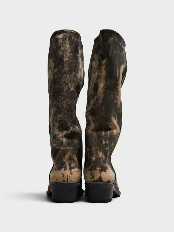 Stoy Clive Boots In Vintage Black