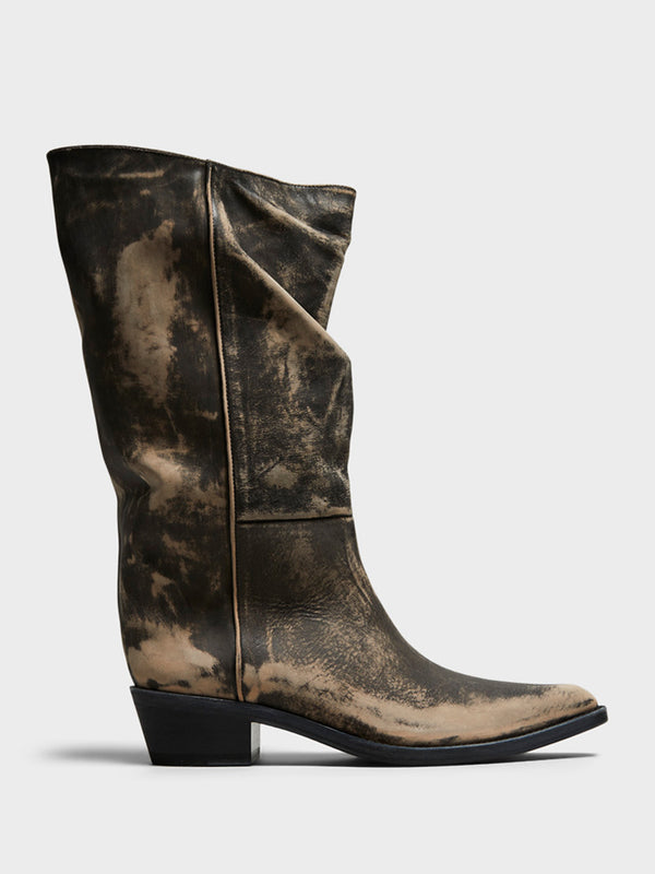 stoy Clive Boots in Vintage Black