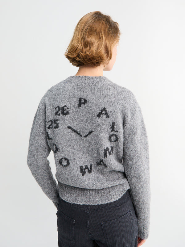 Stoy Clock Sweater In Grey