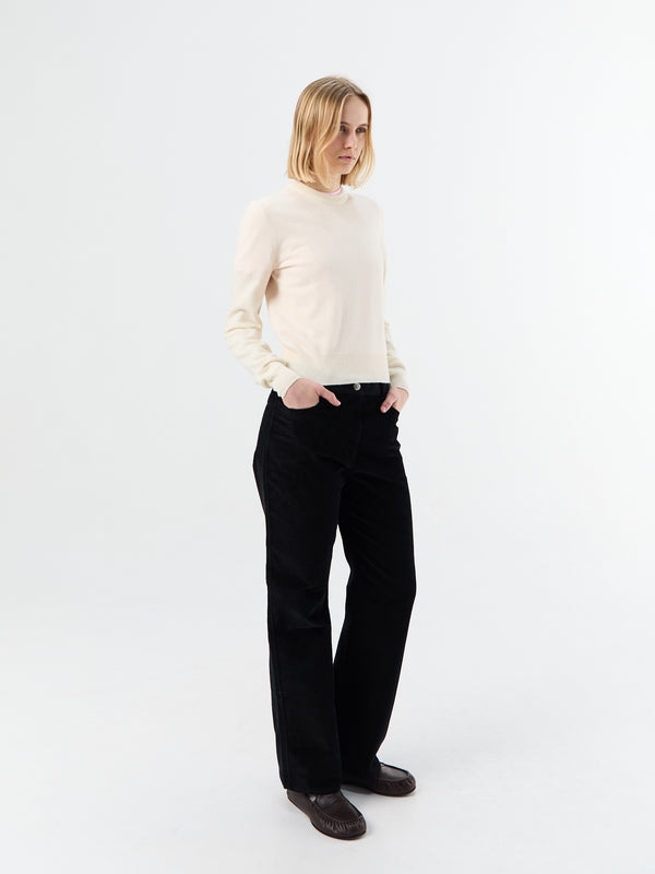 Stoy CN Long Sleeve JUMPER In Eggshell