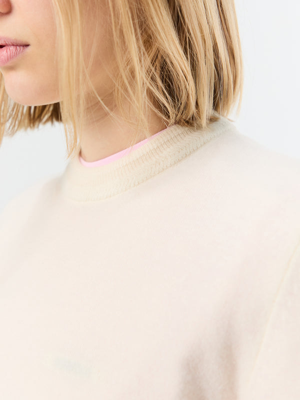Stoy CN Long Sleeve JUMPER In Eggshell