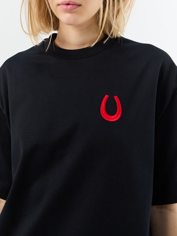 Stoy CNY T-SHIRT CN Short Sleeve EMB In Black