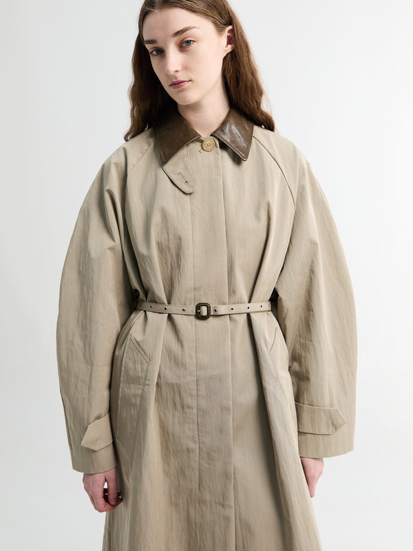 stoy Coat in Khaki Grey