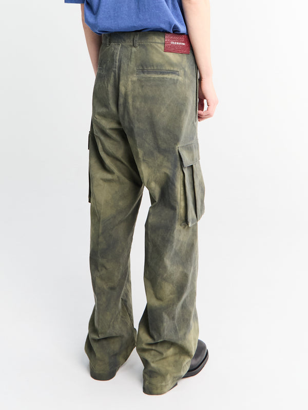 Stoy Cold Wash Cargo Pants In Khaki