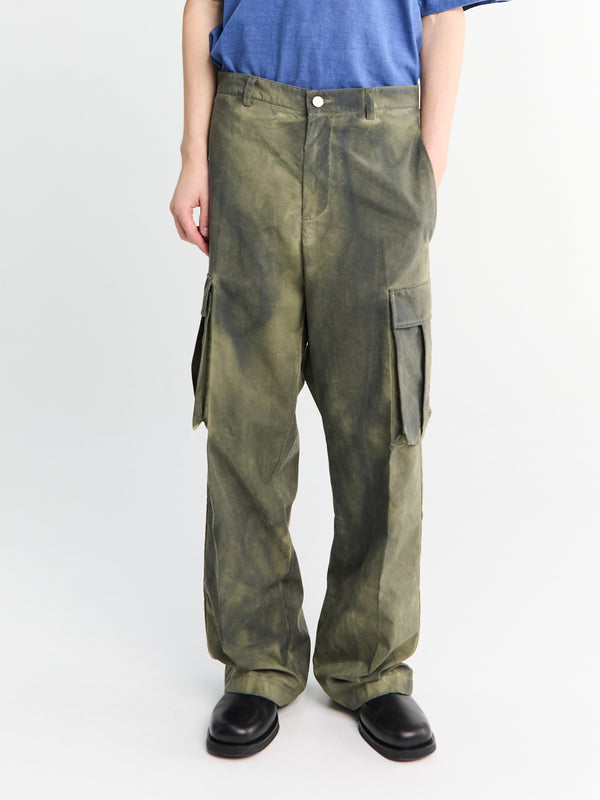 Stoy Cold Wash Cargo Pants In Khaki