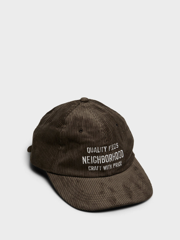 Stoy Corduroy Dad Cap In Brown