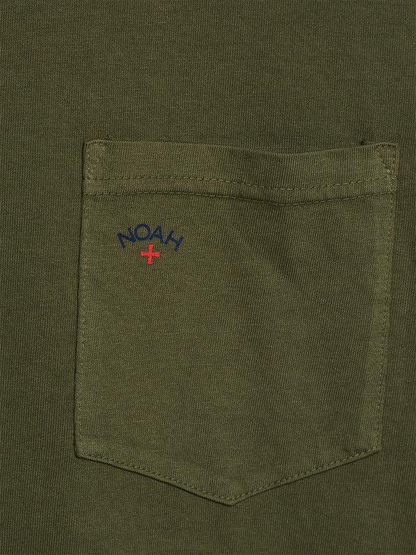 Stoy Core Logo Pocket T-Shirt In Army Green