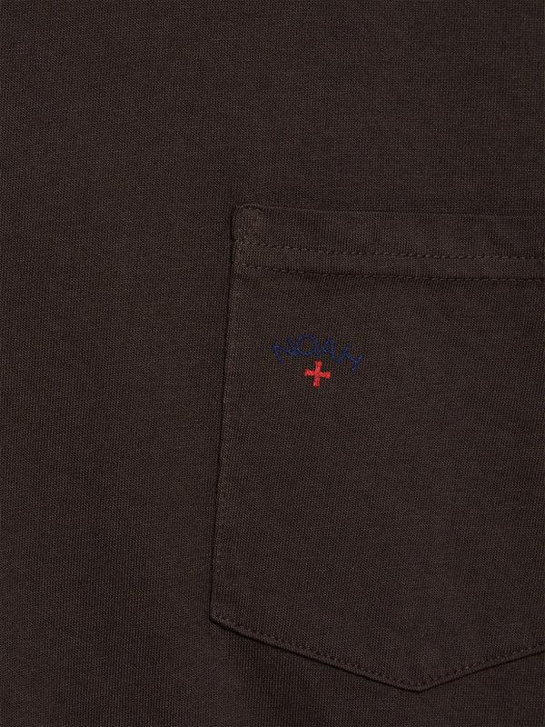 Stoy Core Logo Pocket T-Shirt In Dark Brown