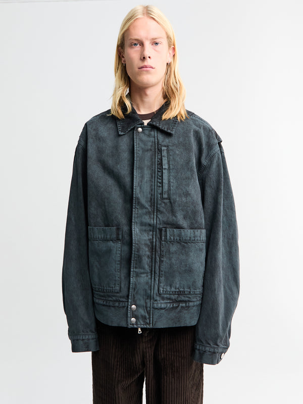stoy Cotton Jacket in Petrol