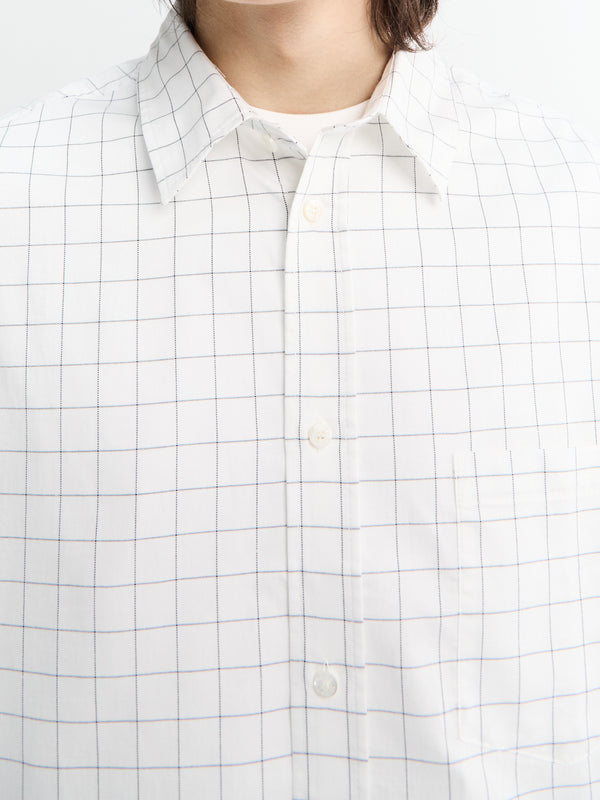 Stoy Cotton Shirt In White And Black