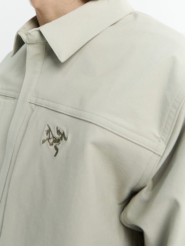 Stoy Cronin Cotton Overshirt In Habitat