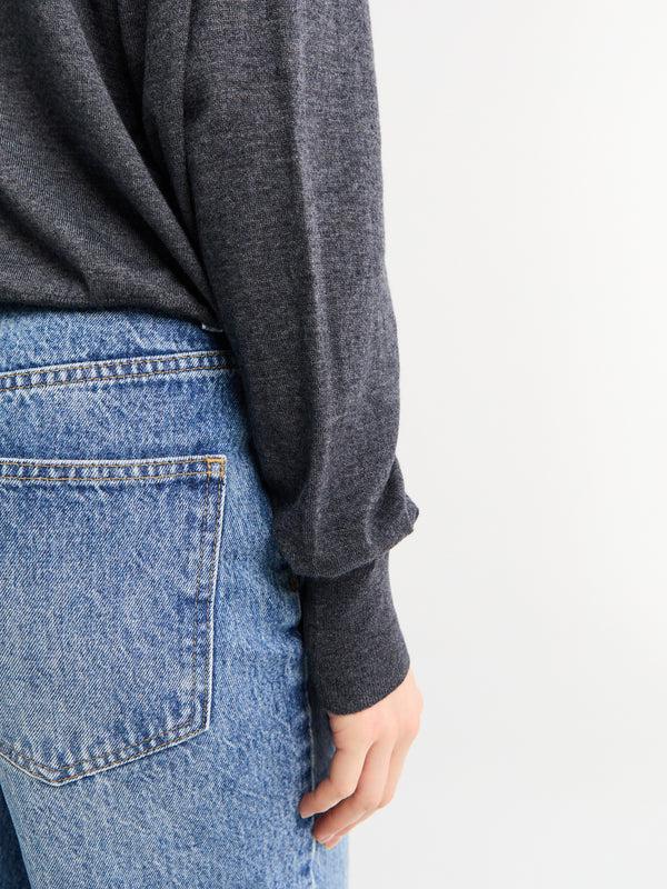 Stoy Croydon Padded Knit Polo In Grey