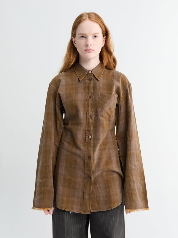 stoy Daisy Shirt in Dakota Flannel Check