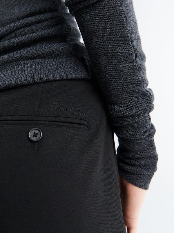 Stoy Double Pleated Slacks In Black