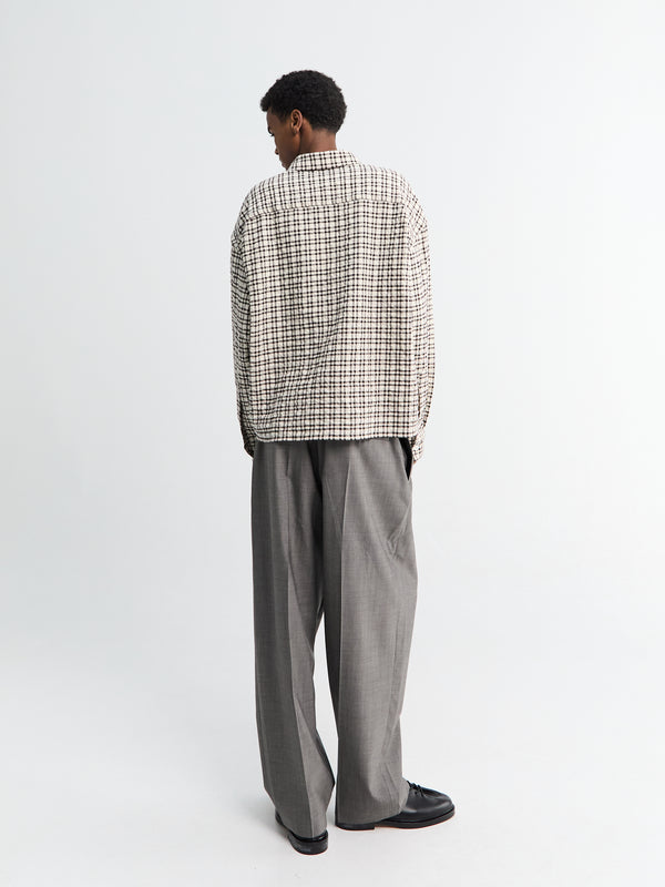 Stoy Drawcord Pants In Warm Grey