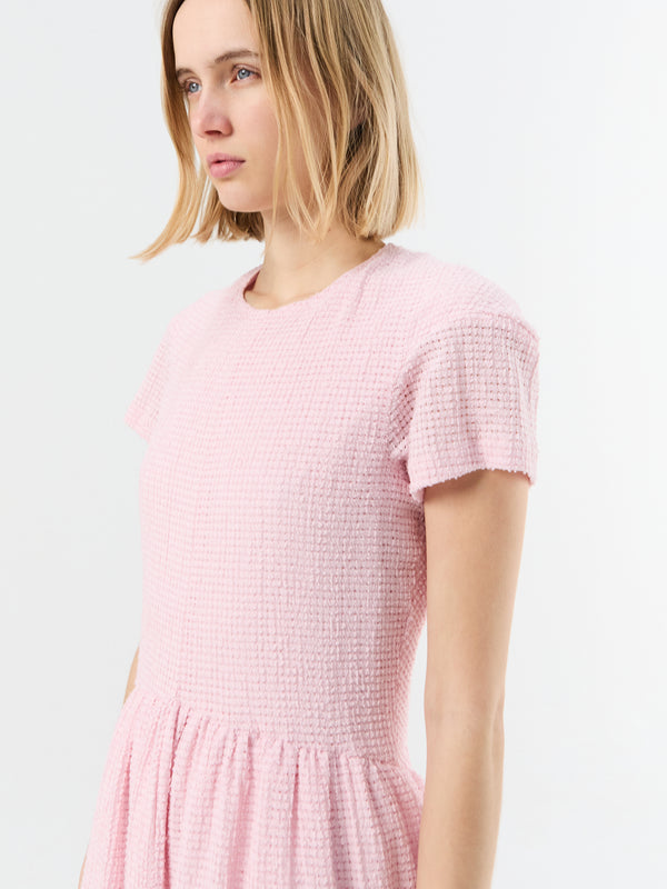 Stoy Dress Short Sleeve In Candy Pink