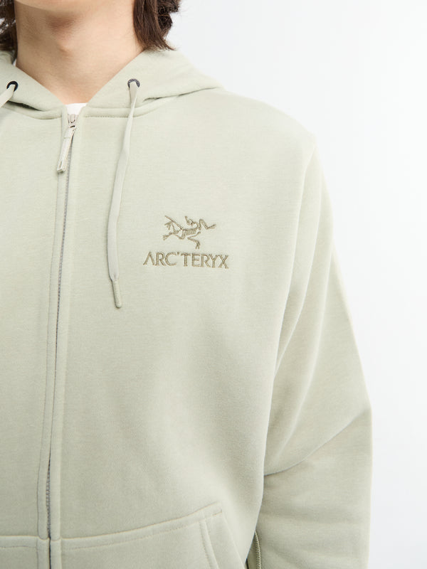Stoy Emblem Fleece Full-Zip Hoody In Habitat